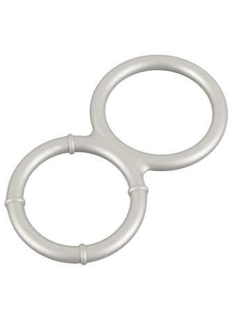 Metallic Silicone cock and ball ring